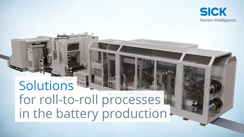 Vorschaubild für Solutions for roll-to-roll processes in the battery production