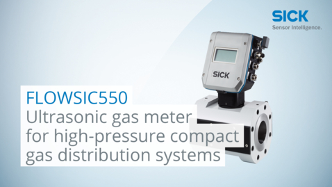 Vorschaubild für FLOWSIC550 from SICK: Ultrasonic gas meter for compact high-pressure gas distribution systems