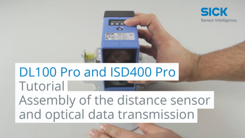 Vorschaubild für Tutorial: Assembly instruction of DL100 Pro and ISD400 Pro from SICK