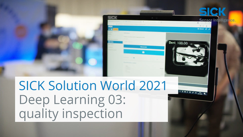 Vorschaubild für SICK Solution World - Deep Learning 03: quality inspection of pin button back plates