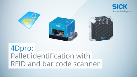 Vorschaubild für 4Dpro: Pallet identification with RFID and bar code scanner