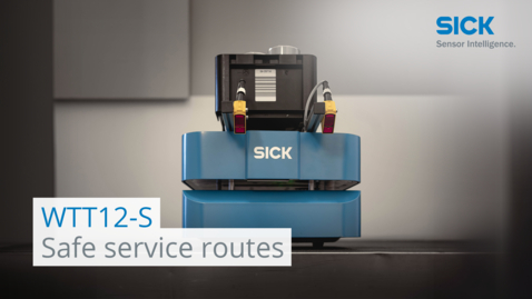 Vorschaubild für Ensure safe service routes and protect mobile robots with the WTT12-S safety sensor