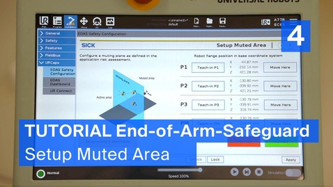 Thumbnail for Tutorial End-of-Arm-Safeguard (4/6) - Setup Muted Area