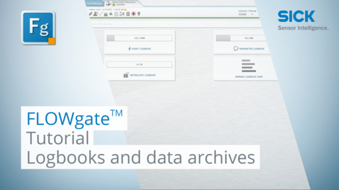 Vorschaubild für Tutorial: FLOWgate™ Logbooks and data archives
