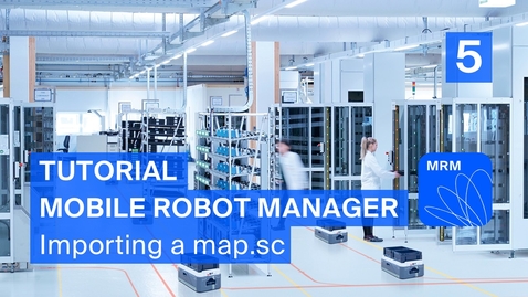 Vorschaubild für Tutorial Mobile Robot Manager:  Importing a map.sc
