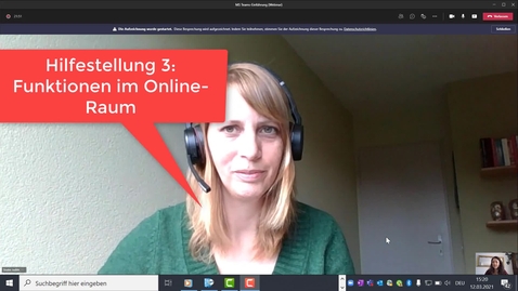 Thumbnail for Kurzeinführung in MS Teams: Funktionen im Online-Raum