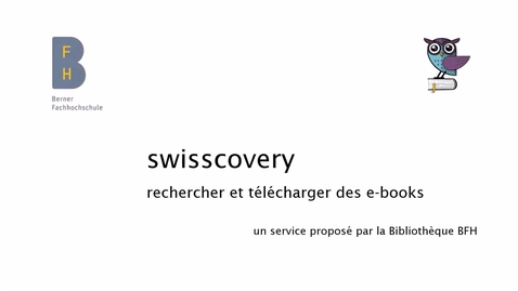 Vorschaubild für Eintrag swisscovery : rechercher et télécharger des ebooks