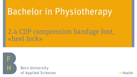 Thumbnail for 2.4 CDP compression bandage foot, «heel lock»