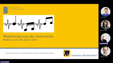 Thumbnail for Rhythmisieren des Unterrichts (Refresher)-20260409_130430-Besprechungsaufzeichnung