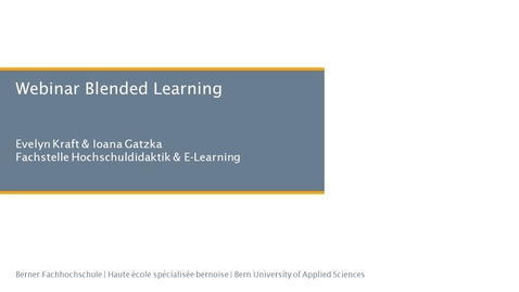 Thumbnail for 17.06.20 Webinar Blended Learning - Grundlagen &amp; erste Schritte