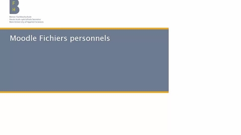 Thumbnail for Moodle Fichiers personnels
