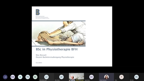 Thumbnail for Infoveranstaltung - BSc Physiotherapie - September 2021