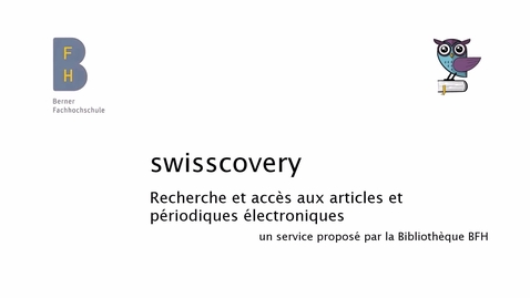 Vorschaubild für Eintrag swisscovery : articles et périodiques en ligne