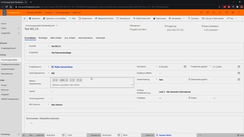 Thumbnail for Schulungsvideo RIS - Projektänderung Sharepoint (NEU)