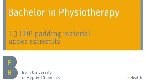 Thumbnail for 1.3  CDP padding material upper extremity
