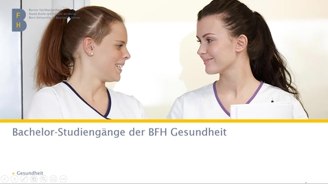 Thumbnail for Infoveranstaltung Bachelor-Studiengänge Departement Gesundheit - Informationen zur Zulassung und Anmeldung