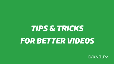 Vorschaubild für Eintrag Tips &amp; Tricks for Better Videos - Chapter 4 - Post-Production