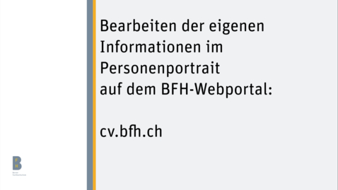 Thumbnail for cv.bfh.ch Lernvideo