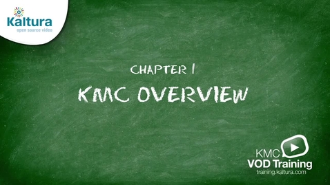 Vorschaubild für Eintrag Kaltura Management Console (KMC) Overview