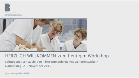 Vorschaubild für Eintrag BSc HEB - Praxisworkshop - Einführung und aktuelle Informationen aus dem Studiengang