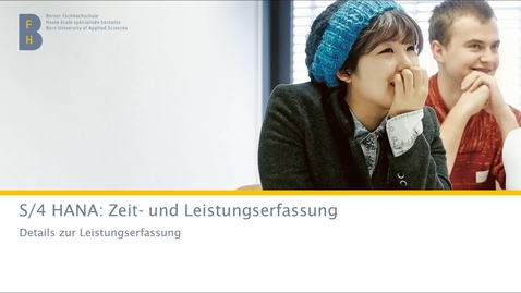 Thumbnail for SAP Details Leistungserfassung deutsch (ohne Ton)