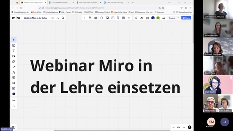 Thumbnail for 03.10.2023 Webinar Miro in der Lehre einsetzen