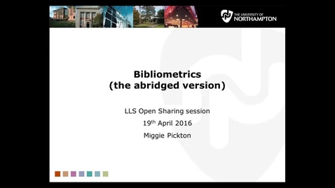 Thumbnail for Bibliometrics (abridged)