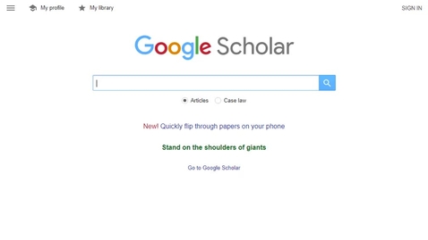 Thumbnail for Google Scholar