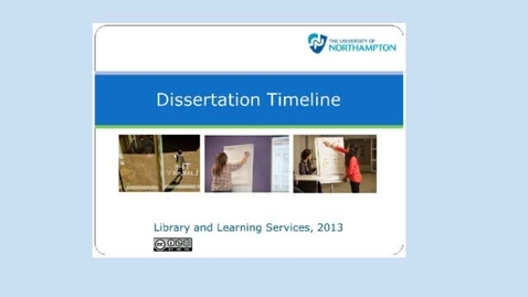 Thumbnail for Dissertation Timeline