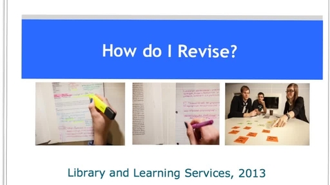 Thumbnail for How do I Revise
