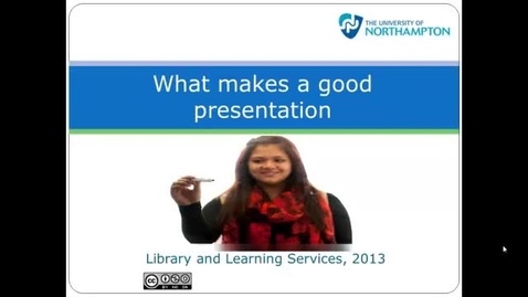Thumbnail for What makes a good presentation