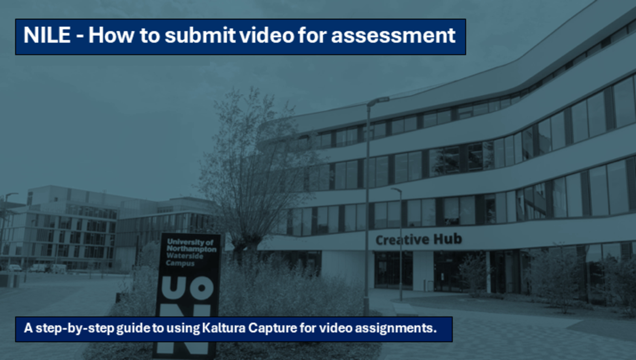 How do I submit a video to my NILE assessment?