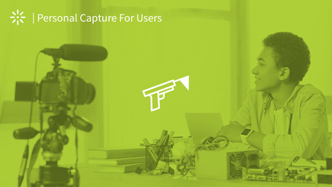 Thumbnail for entry Getting Started with Kaltura Personal Capture Application