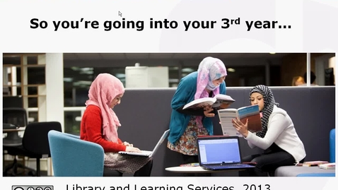 Thumbnail for Progressing to your 3rd Year