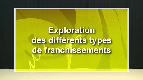 Vignette pour l'entrée Ruban - CF45 - Exploration des diférents types de franchissements