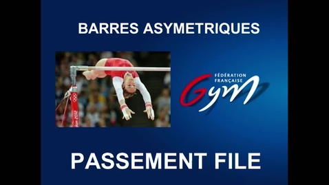 Vignette pour BARRES ASYMÉTRIQUES - Passement filé