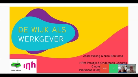 Thumbnail for Workshops (Her)waardering van werk - HRM Praktijk en Onderzoek congres 6 november 2020