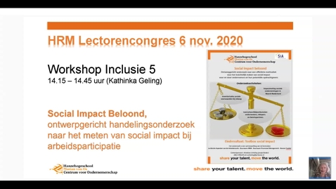 Thumbnail for Workshops Inclusie 5 - HRM Praktijk en Onderzoek congres 6 november 2020