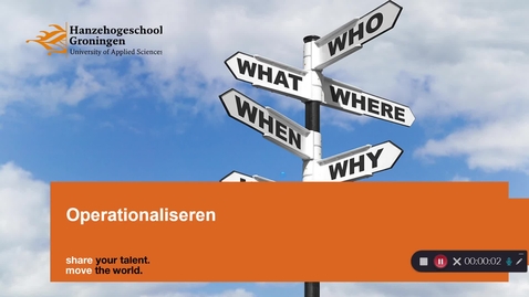 Thumbnail for Operationaliseren - flitscollege jaar 2 pabo-opleidingen