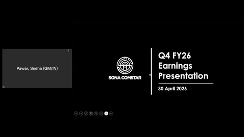 Thumbnail for Sona Comstar Q4FY26 Earnings Call